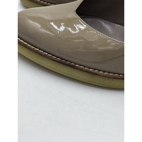 Gucci Beige Nude Vernice Diamond Nude Patent Leather Heels Pumps Rubber US Sz 9 - Picture 15 of 16